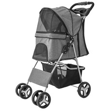 탐사 반려동물 베이직 원터치 폴딩 유모차, 그레이, 1개 반려동물용품/강아지 용품 반품 최저가 50,990원