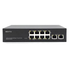 넥스트유 8포트 120W 기가 PoE 스위칭허브 업링크 2포트, 1개 가전디지털/PC주변기기 반품 최저가 84,930원