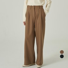 ELLE PARIS 여성용 겨울 투핀턱 와이드 슬랙스 undefined/undefined 반품 최저가 14,570원
