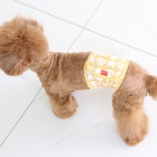 레드퍼피 반려동물 젠틀매너벨트 옐로우, 1개, 중형 반려동물용품/강아지 용품 반품 최저가 8,490원