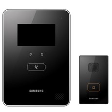 삼성SDS 아날로그 4.3형 컬러 초슬림 비디오폰 블랙 SHT-3615ATK + 초인종 SHT-CN810, SHT-3615ATK(비디오폰), SHT-CN810(초인종), 2종, 1세트 가전디지털/생활가전 반품 최저가 80,910원