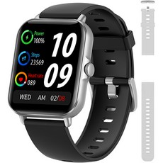 라플루 통화 가능 스마트워치 RS-03 + 교체스트랩, 실버(본체), 블랙(스트랩), 그레이(교체 스트랩), 3.6cm, GPS 가전디지털/스마트워치/밴드 반품 최저가 23,400원