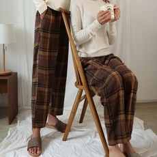 테라우드 커플용 도톰 면 기모 체크 파자마 바지 C타입 패션의류/잡화/속옷/잠옷 반품 최저가 4,140원