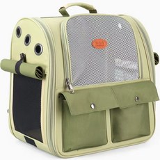 스페이스캣 반려동물 럭키세븐 이동가방 백팩, 녹차, 1개 undefined/undefined 반품 최저가 24,090원