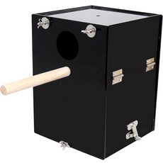 보라펫 앵무새 아크릴 알통 입구왼쪽 중형, 1개, 블랙 반려동물용품/소동물/가축용품 반품 최저가 51,900원