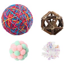 로위드 고양이 애착볼 4종 세트, 1세트, 랜덤 발송 반려동물용품/고양이 용품 반품 최저가 8,090원