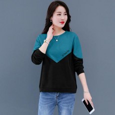 뉴욕멋쟁이 브이브 배색 맨투맨 여성맨투맨 여성긴팔티 패션의류/잡화/여성패션 반품 최저가 13,160원