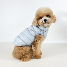 그루밍독 반려동물 파스텔 소프트 경량 웰론 푸퍼 패딩 조끼 + 파우치 세트, 소라, 1개 반려동물용품/고양이 용품 반품 최저가 27,650원