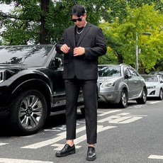 파이브라지 남성용 빅사이즈 오버핏 텍스처 베이직 정장세트 패션의류/잡화/남성패션 반품 최저가 38,690원