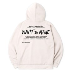 벤힛 백로고 오버핏 기모 후드 집업 패션의류/잡화/남녀 공용 의류 반품 최저가 13,760원