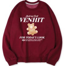 벤힛 리본베어 기모 세미 오버핏 특양면 보온 맨투맨 빅사이즈 패션의류/잡화/남성패션 반품 최저가 21,960원