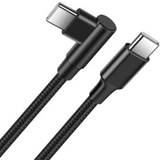 C타입-C타입 충전케이블 싱글 90도, 0.25m, 블랙, 1개 가전디지털/휴대폰 액세서리 반품 최저가 3,360원