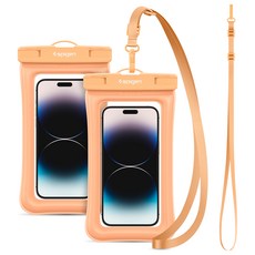 슈피겐 물에 뜨는 에어포켓 방수팩 아쿠아쉴드 A610 ACS0601, 2개, 애프리콧(ACS06018) undefined/undefined 반품 최저가 8,100원