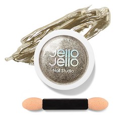 젤로젤로 젤네일 아트 엣지빔 미러 파우더 글리터 + 브러쉬 세트, 1개, JP01 샴페인골드(글리터) 뷰티/네일 반품 최저가 9,670원