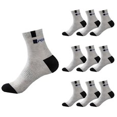 아베른 남성용 스포츠 중목 양말 10켤레 세트, 멜란지, 1세트 패션의류/잡화/여성패션 반품 최저가 6,510원