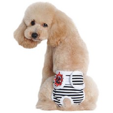 펫나인 강아지와 고양이 해군 스트라이프 생리 바지 블랙, XL, 1개 반려동물용품/펫티켓 산책용품 반품 최저가 5,400원