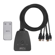 넥스트유 2대1 4K 케이블 일체형 KVM스위치, 6902KSW, 1개 가전디지털/PC주변기기 반품 최저가 22,270원