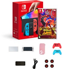닌텐도 스위치 OLED 본체 네온 HEG-001 + 포켓몬스터 스칼렛 + 주변기기 7종 가전디지털/게임 반품 최저가 505,560원