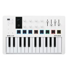 아투리아 미니 키보드, White, MiniLab 3, 1개 가전디지털/음향기기 반품 최저가 129,500원