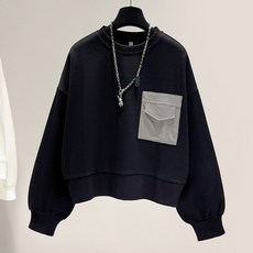 구디프 여성용 포켓 포인트 맨투맨 티셔츠 패션의류/잡화/여성패션 반품 최저가 11,870원