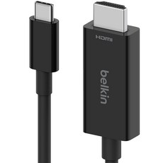 벨킨 USB C타입-HDMI 2.1 케이블 AVC012bt2M, 2m, 블랙(AVC012bt2MBK), 1개 가전디지털/휴대폰 액세서리 반품 최저가 44,320원