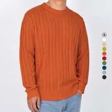 가이스토리 남성용 무지 라운드 베이직핏 슈가 꽈배기 니트 패션의류/잡화/남성패션 반품 최저가 5,880원