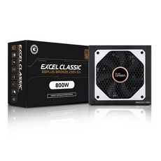 에너지옵티머스 EXCEL CLASSIC 800W 80PLUS BRONZE, EOP800 가전디지털/PC부품 반품 최저가 57,640원