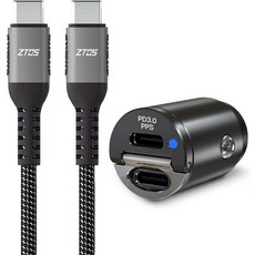 지토스 차량용 초미니 매립형 듀얼포트 C타입 2포트 PD PPS 45W 충전 시거잭 + 100W케이블 0.5m 지토스 고속충전 듀얼포트 시거잭 C / C, 혼합색상 가전디지털/차량용 디지털 반품 최저가 14,060원