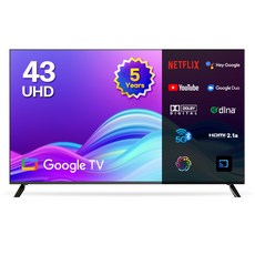 [10% 환급가전] 이노스 5년 무상AS 4K UHD 구글 TV 43인치 티비, 108cm(43인치), G43 ZERO EDITION, 스탠드형, 고객직접설치 가전디지털/TV/영상가전 반품 최저가 293,040원