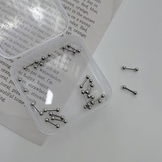 걸핀스 여성용 써지컬스틸 피어싱 베이직 3mm 20p + 케이스 세트 패션의류/잡화/여성패션 반품 최저가 8,490원