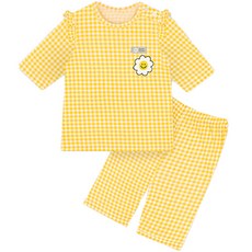 유니프랜드 여아용 허니스마일 7부 내의 세트 패션의류/잡화/유아동패션 반품 최저가 11,630원