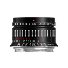 티티아티산 캐논 RF 마운트 APS-C 렌즈 35mm F0.95 블랙실버 가전디지털/1인방송 전문관 반품 최저가 190,520원