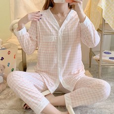 지앤와이 얇은 긴팔 수유 잠옷 상하의 세트 패션의류/잡화/속옷/잠옷 반품 최저가 12,030원