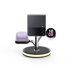 머레이 트리몰드 무드등 맥세이프 3in1 무선충전기 tri-10 삼성전용, 블랙, 1개 가전디지털/휴대폰 액세서리 반품 최저가 27,280원