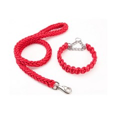 강아지 대형견전용 튼튼한 목줄 + 리드줄 1.2m 세트, 레드(리드줄), 레드(목줄), 1세트 undefined/undefined 반품 최저가 10,830원