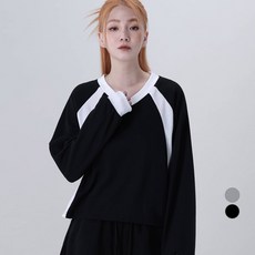 어썸어라운드 여성용 스포티 배색 브이넥 맨투맨 패션의류/잡화/여성패션 반품 최저가 10,030원