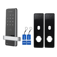 COMMAX 무타공 손잡이 디지털도어락 블랙 + 카드키 4p + 주키보강판 세트 CDL-400M, 고객직접설치 가전디지털/생활가전 반품 최저가 161,290원