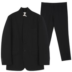 언탭트 남성용 베이직핏 스탠딩넥 정장수트 자켓 + 팬츠 세트 패션의류/잡화/남성패션 반품 최저가 19,660원