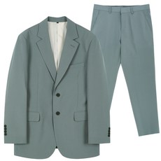 언탭트 남성용 베이직핏 투버튼 정장수트 자켓 + 팬츠 세트 undefined/undefined 반품 최저가 7,940원