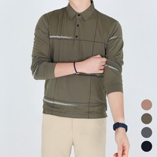 중년 남성용 DM 자카드 라인 카라 긴팔 티셔츠 패션의류/잡화/남성패션 반품 최저가 14,350원