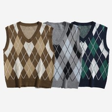 남성용 DM 아가일 패턴 니트 조끼 패션의류/잡화/남성패션 반품 최저가 8,540원