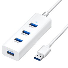 홈플래닛 4포트 USB3.0 허브 HUB4A, 화이트, 1개 가전디지털/PC부품 반품 최저가 7,370원