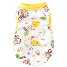 파스텔펫 반려동물 패턴 민소매 티셔츠, G106PDFC004, 1개 반려동물용품/강아지 용품 반품 최저가 2,470원