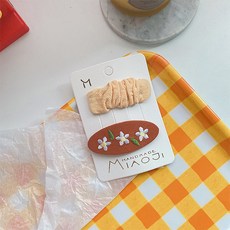 조이멀티 유아용 꽃 자수 파스텔 무지 헤어 똑딱핀 2종 세트 패션의류/잡화/유아동패션 반품 최저가 4,860원