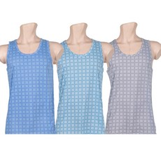 파란 남성용 나시 민소매 런닝 3종세트 9003 패션의류/잡화/속옷/잠옷 반품 최저가 10,010원