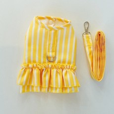 코코스튜디오 반려동물 코코 릴리 프릴 하네스 + 리드줄 세트, 옐로우, 1세트 반려동물용품/펫티켓 산책용품 반품 최저가 6,220원