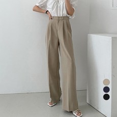 뜨개진 여성용 레이온 핀턱 와이드 레네스 슬랙스 패션의류/잡화/여성패션 반품 최저가 7,770원