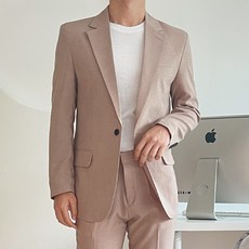 언탭트 남성용 여름 린넨 원버튼 수트 팬츠 정장세트 패션의류/잡화/남성패션 반품 최저가 63,360원