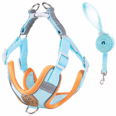 멍냥 반려동물 야간 빛 반사 세이프 하네스 + 리드줄 세트, 블루, 1개 반려동물용품/펫티켓 산책용품 반품 최저가 8,030원