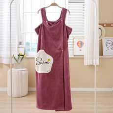 여성용 굿샵 샤워 후 바로 입는 어깨끈 원피스 가운 패션의류/잡화/속옷/잠옷 반품 최저가 4,150원